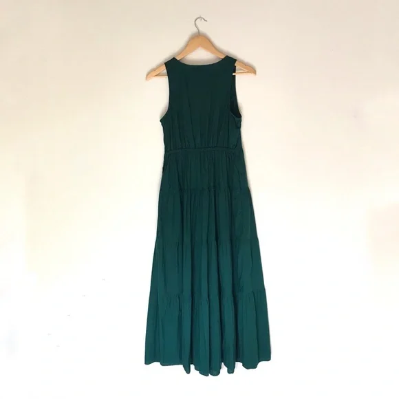 Forest Witch Green Sleeveless Maxi Dress - Picture 2 of 13